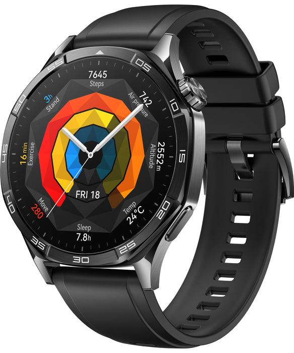 EAN 6942103132001 - Huawei WATCH GT5 46mm 3,63 cm (1.43") AMOLED Digital 466 x 466 Pixeles Negro GPS (satélite) imagen 3