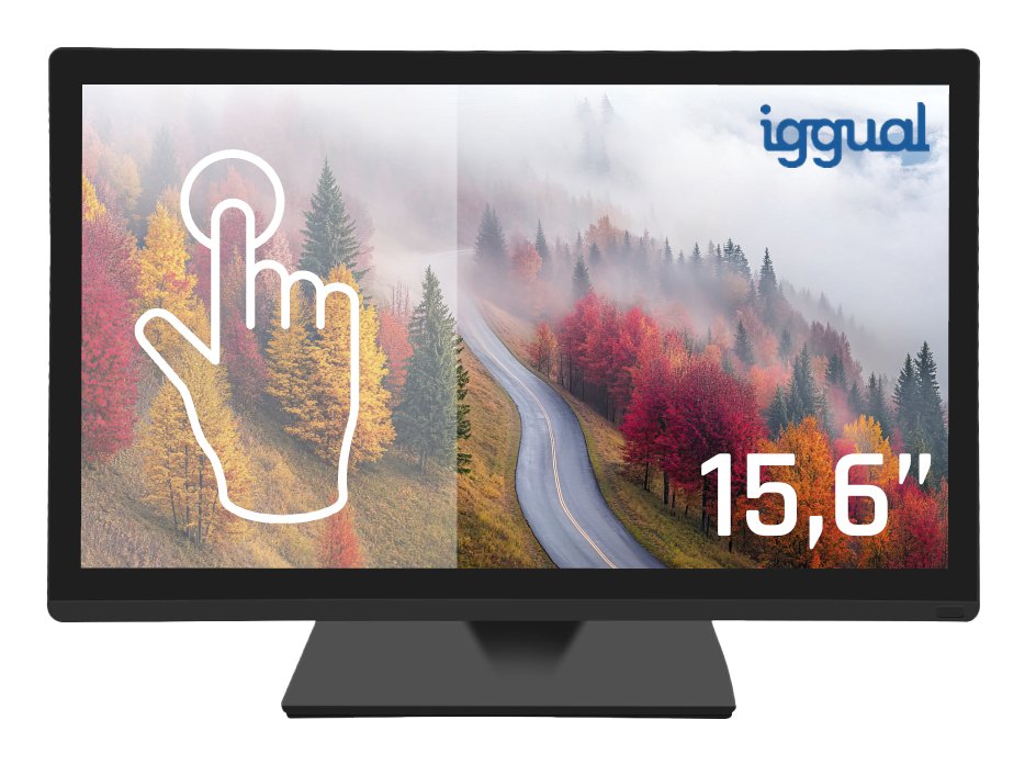 EAN 8435364319864 - iggual MTL15CP monitor POS 39,6 cm (15.6") 1600 x 900 Pixeles HD+ Pantalla táctil imagen 1