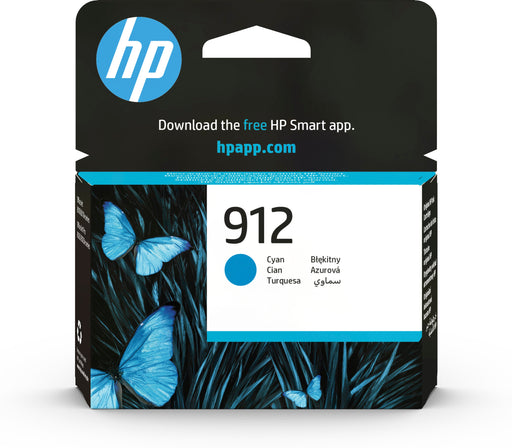 EAN 0192545866705 - HP 912 Cyan Original Ink Cartridge cartucho de tinta 1 pieza(s) Rendimiento estándar imagen 1