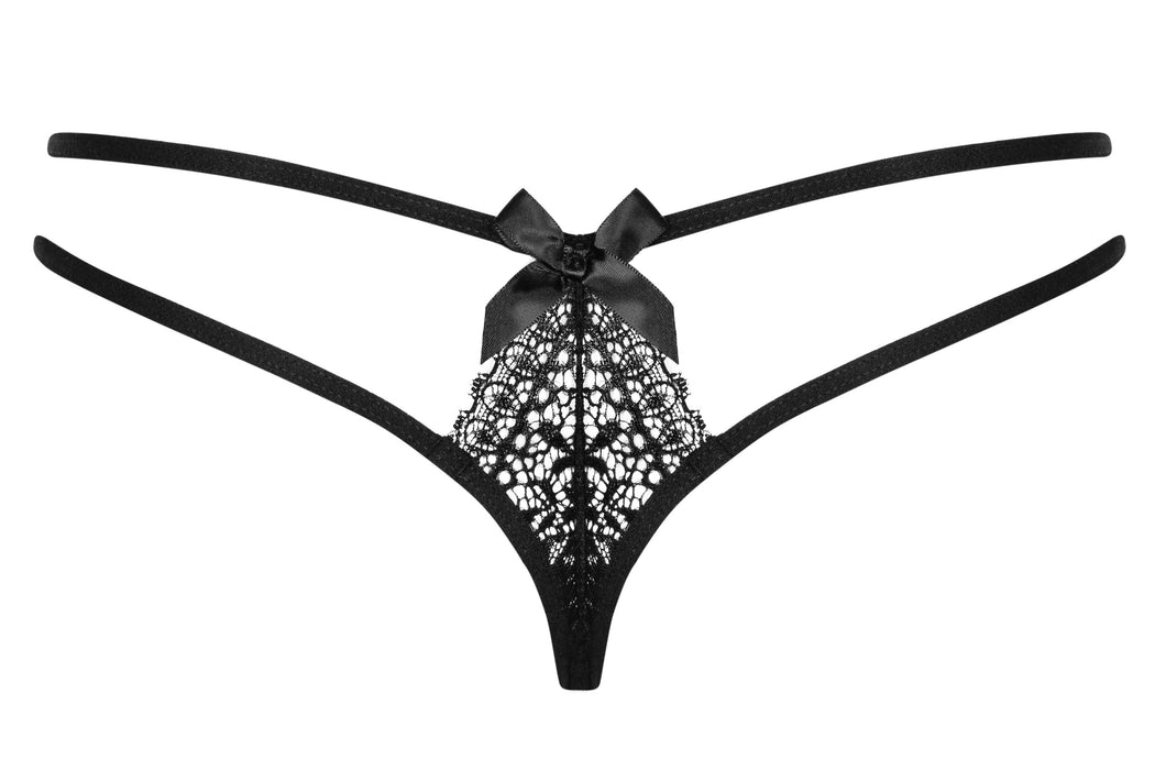 EAN 5901688206157 - Obsessive Intensa Tanga Negro, Translúcido imagen 2