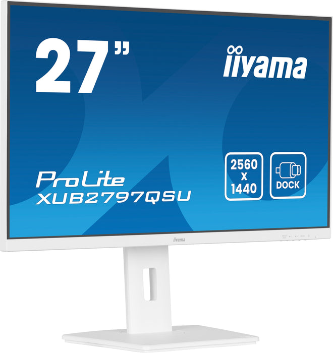 EAN 4948570125111 - iiyama ProLite XUB2797QSU-W2 pantalla para PC 68,6 cm (27") 2560 x 1440 Pixeles Quad HD LED Blanco imagen 3