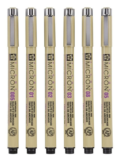 EAN 8710141049449 - Sakura Pigma Micron rotulador de punta fina Fino Negro 6 pieza(s) imagen 3