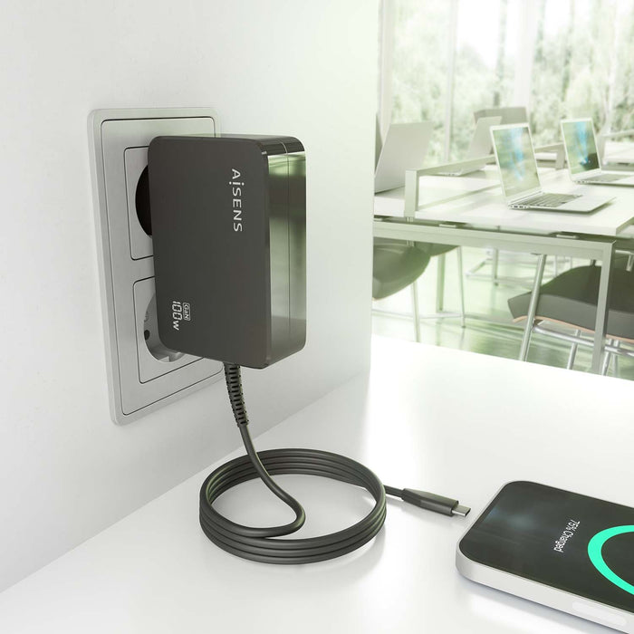 EAN 8435739902912 - AISENS ASCH-1PD100WL50-BK cargador de dispositivo móvil Cámara digital, GPS, Teléfono móvil, Portátil, Sm imagen 6