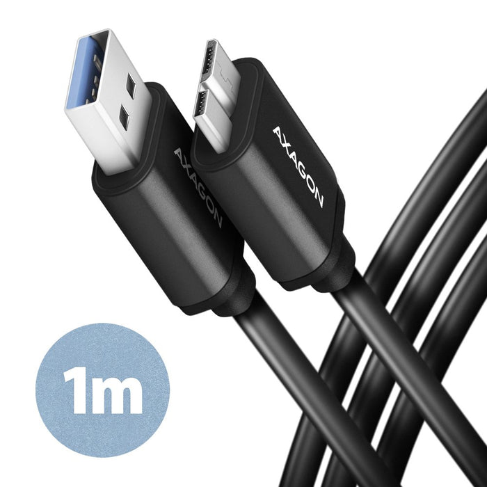 EAN 8595247905925 - Axagon BUMM3-AM10AB cable USB USB 3.2 Gen 1 (3.1 Gen 1) 1 m Micro-USB B USB A Negro imagen 1
