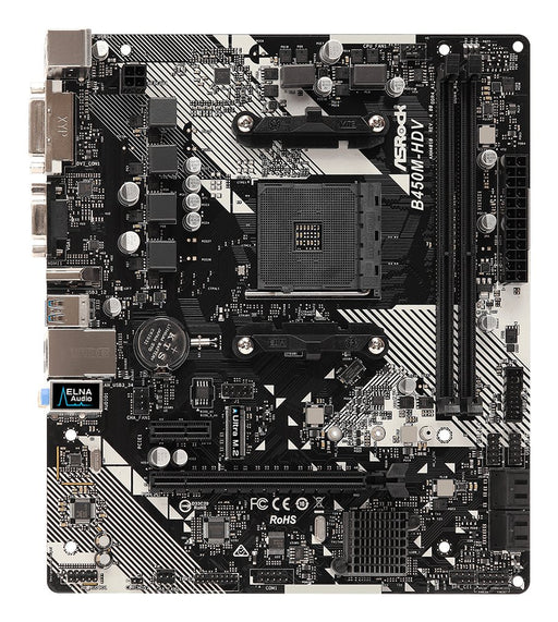 EAN 4717677337617 - Asrock B450M-HDV R4.0 AMD B450 Zócalo AM4 micro ATX imagen 2