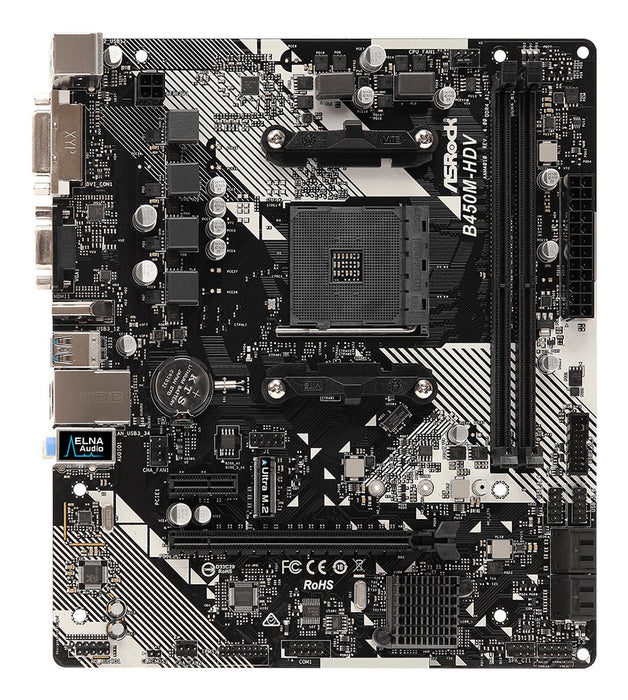 EAN 4717677337617 - Asrock B450M-HDV R4.0 AMD B450 Zócalo AM4 micro ATX imagen 2
