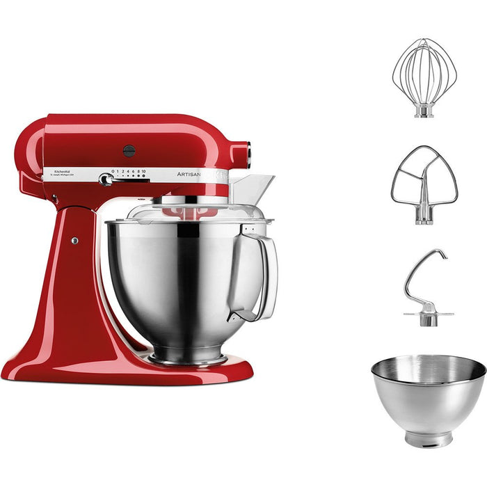 EAN 5413184120931 - KitchenAid Artisan 5KSM185PS robot de cocina 300 W 4,8 L Rojo imagen 2