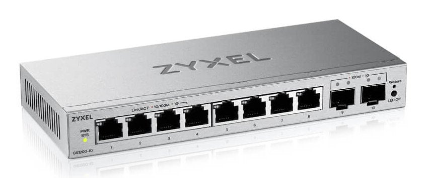 EAN 4718937649761 - Zyxel GS1200-10v3 Gestionado L2 Gigabit Ethernet (10/100/1000) Escritorio Gris imagen 2