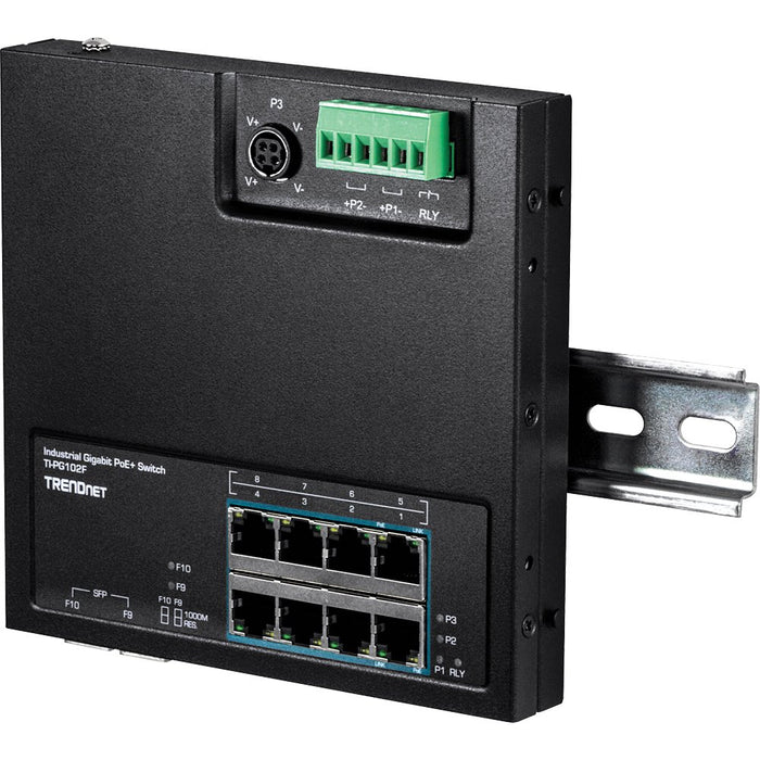 EAN 0710931161786 - Trendnet TI-PG102F switch Gigabit Ethernet (10/100/1000) Energía sobre Ethernet (PoE) Negro imagen 5