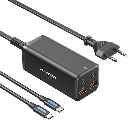 EAN 6922794775954 - Vention FBSBG-EU cargador de dispositivo móvil Universal Negro Corriente alterna Carga rápida Interior imagen 1