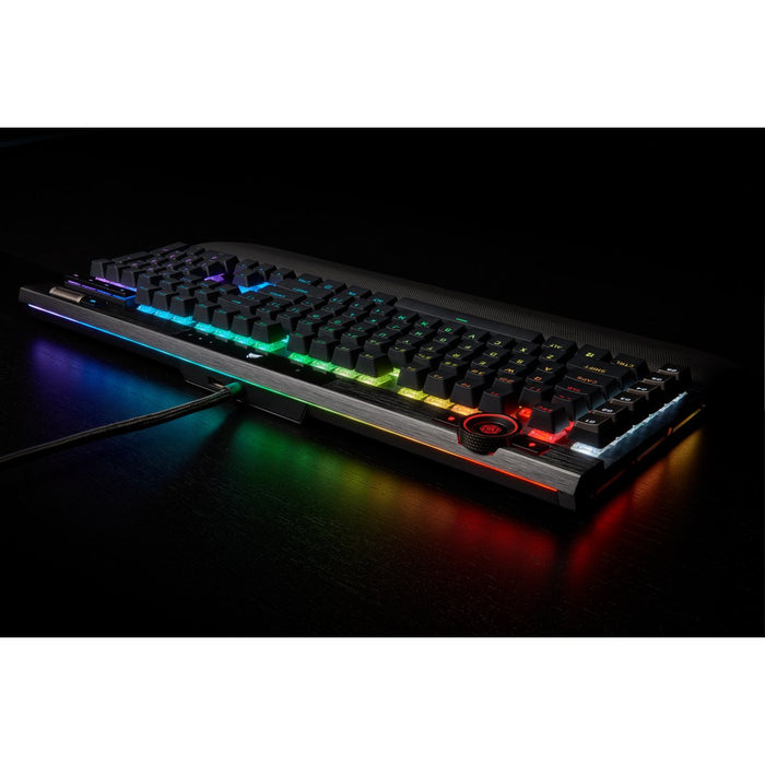 EAN 0840006624042 - Corsair K100 RGB Optical-Mechanical Gaming teclado Juego USB QWERTZ Alemán Negro imagen 23
