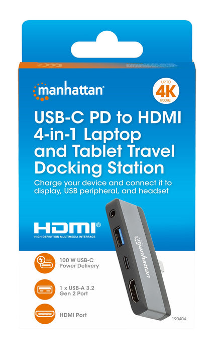 EAN 0766623190404 - Manhattan 190404 base para portátil y replicador de puertos Alámbrico USB 3.2 Gen 2 (3.1 Gen 2) Type-C Gr imagen 13