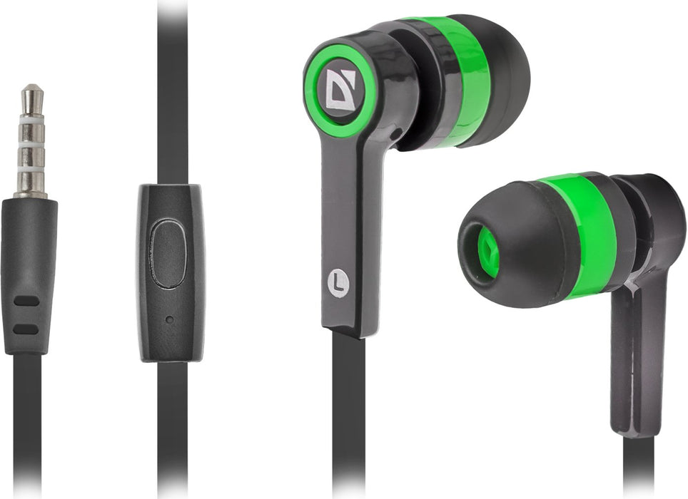 EAN 4714033634229 - Defender Pulse-420 Auriculares Alámbrico Dentro de oído Negro, Verde imagen 1