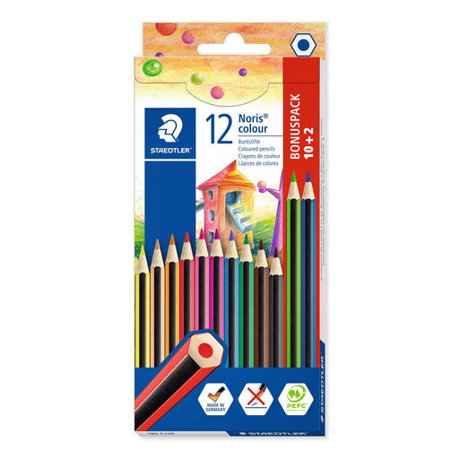 EAN 4007817018132 - Staedtler Noris colour 185 Negro, Azul, Marrón, Verde, Magenta, Naranja, Melocotón, Púrpura, Rojo, Amaril imagen 1