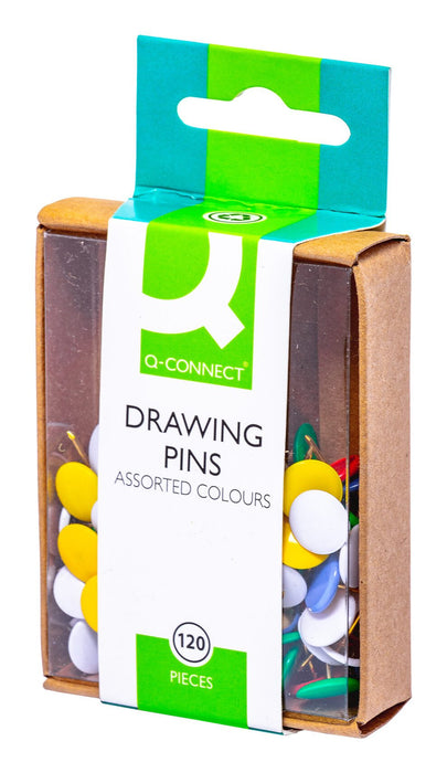 EAN 5705831020207 - Q-CONNECT KF02020 chincheta Multicolor 120 pieza(s) imagen 1