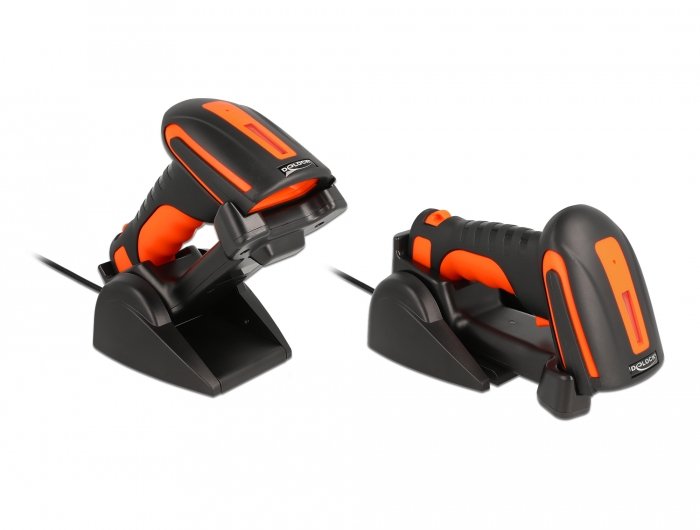 EAN 4043619905560 - DeLOCK 90556 lector de código de barras Lector de códigos de barras portátil 1D/2D CMOS Negro, Naranja imagen 2