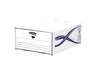 EAN 0043859671991 - Fellowes 4461104 empaque Caja de cartón para envíos Azul, Blanco imagen 3