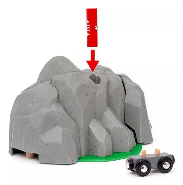 EAN 7312350360448 - BRIO World Train Set Exploding Tunnel imagen 5