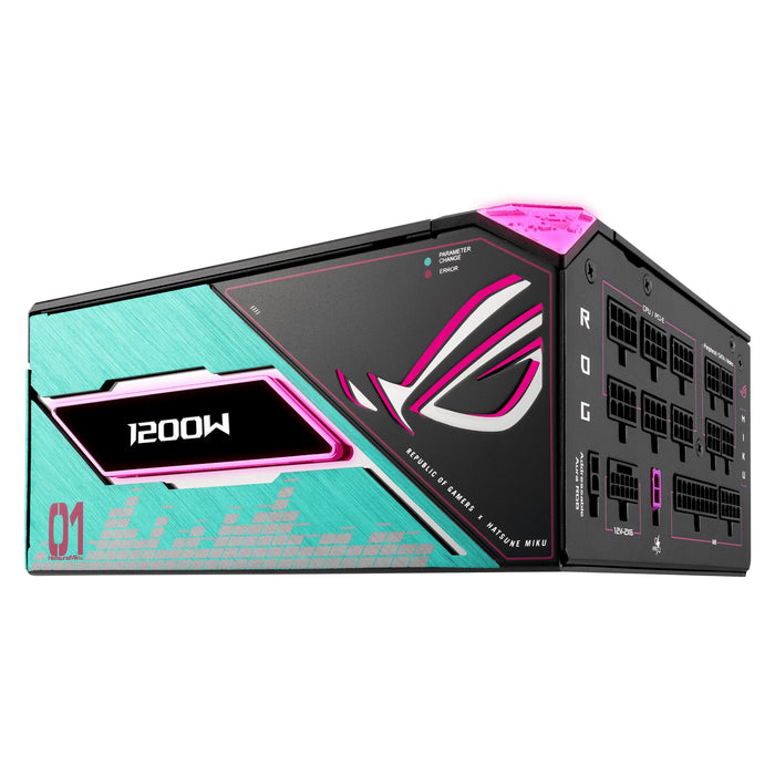 EAN 4711636125581 - ASUS ROG -THOR-1200P3-MIKU unidad de fuente de alimentación 1200 W 20+4 pin ATX ATX Multicolor imagen 10