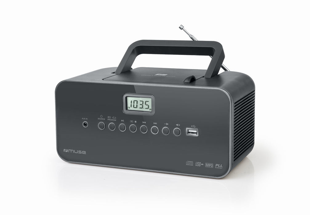 EAN 3700460206314 - Muse M-28 DG reproductor de CD Reproductor de CD portátil Negro imagen 1