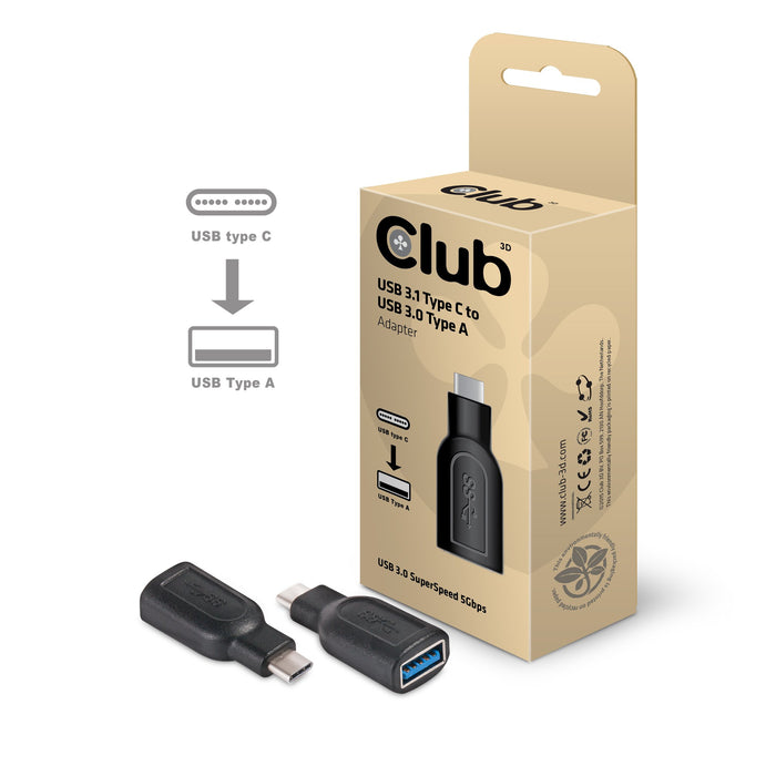 EAN 8719214470425 - CLUB3D CAA-1521 cambiador de género para cable USB Type C 3.1 Negro imagen 2