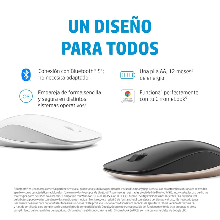 EAN 0196068933593 - HP 410 Slim White Bluetooth Mouse ratón Oficina Ambidextro 1200 DPI imagen 11