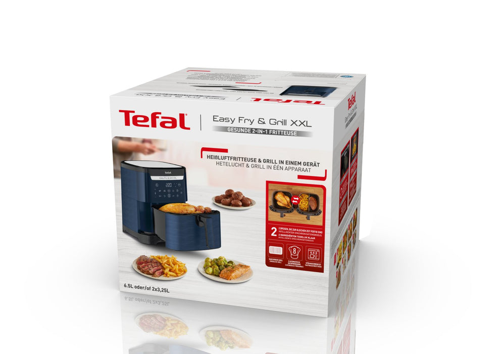 EAN 3045387290849 - Tefal Easy Fry & Grill EY8014 Doble 6,5 L Independiente 1830 W Freidora de aire caliente Azul imagen 13