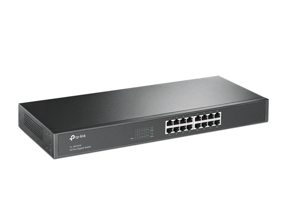 EAN 6935364020095 - TP-Link TL-SG1016 No administrado Gigabit Ethernet (10/100/1000) 1U Negro imagen 2