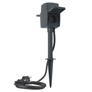 EAN 4006341716040 - REV 0088807112 base múltiple 1,4 m 2 salidas AC Exterior Negro imagen 1