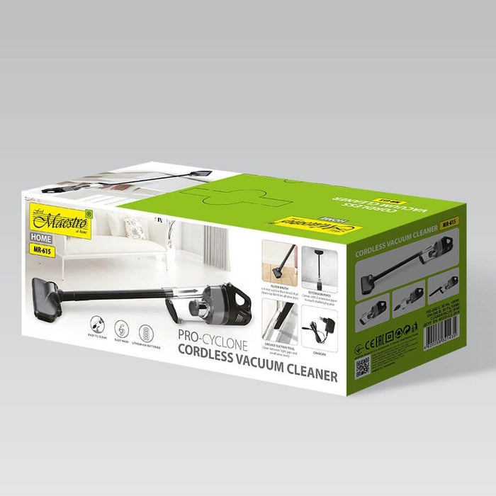 EAN 4820268321435 - Maestro MR-615 aspiradora de pie y escoba eléctrica Aspiradora escoba 2 en 1 Batería Secar Sin bolsa 100  imagen 6