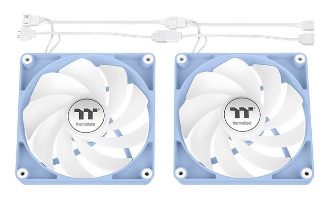 EAN 4711475644755 - Thermaltake Fan Hydrangea Blue CT120 Carcasa del ordenador Ventilador 12 cm Azul, Blanco 2 pieza(s) imagen 4