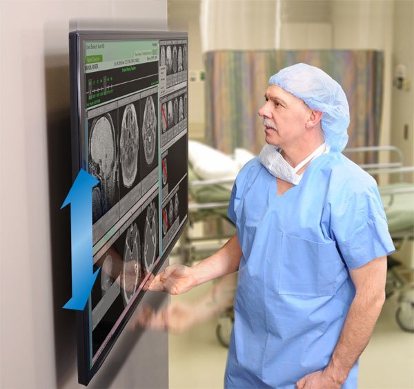 EAN 698833035131 - Ergotron Glide Wall Mount, HD 152,4 cm (60") Pared Negro imagen 4