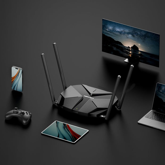 EAN 6957939002893 - Mercusys AX3000 router inalámbrico Gigabit Ethernet Doble banda (2,4 GHz / 5 GHz) Negro imagen 3