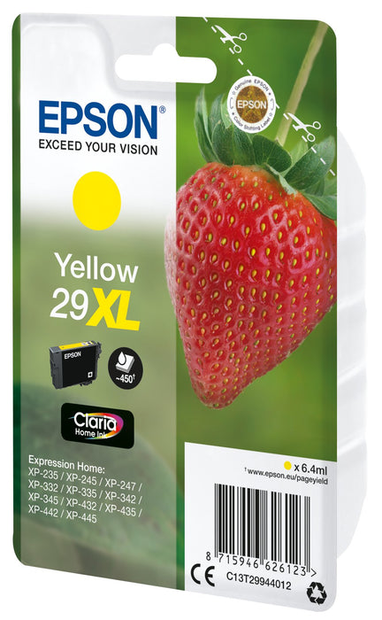EAN 4058154159613 - Epson Strawberry C13T29944012 cartucho de tinta 1 pieza(s) Original Alto rendimiento (XL) Amarillo imagen 2
