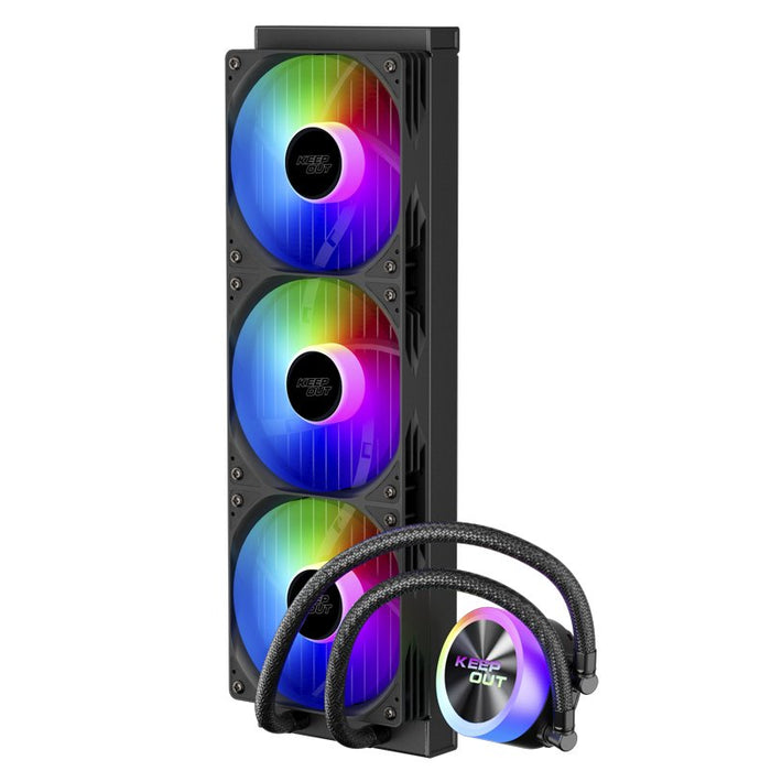 EAN 8435099533924 - KeepOut XWC-360 sistema de refrigeración para ordenador Procesador Kit de refrigeración líquida 12 cm Neg imagen 2