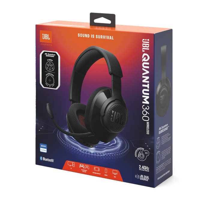 EAN 1200130015618 - JBL QUANTUM 360 Auriculares Inalámbrico Diadema Juego USB Tipo C Bluetooth Negro imagen 8