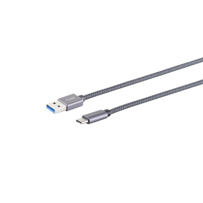 EAN 4017538132178 - S/CONN 13-38030 cable USB USB 3.2 Gen 2 (3.1 Gen 2) 2 m USB A USB C Gris imagen 1