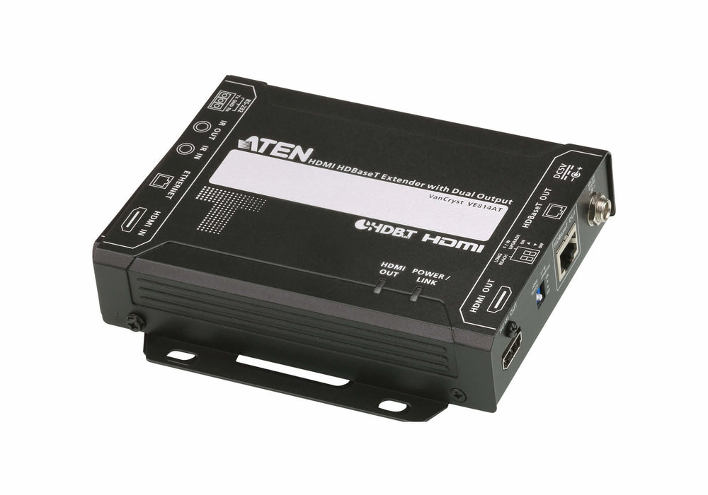 EAN 4719264646041 - ATEN VE814A-AT-G extensor audio/video Transmisor y receptor de señales AV Negro imagen 5