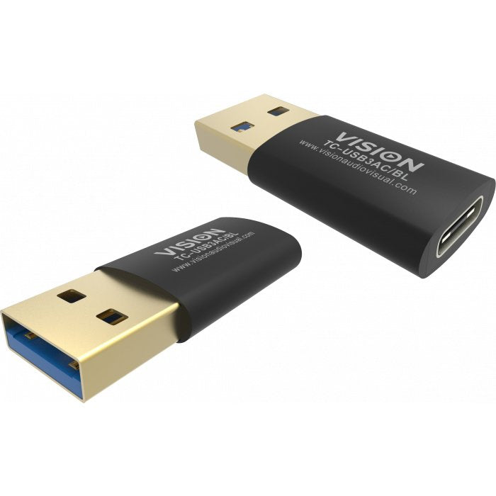 EAN 5535560000009 - Vision TC-USB3AC/BL cambiador de género para cable Negro imagen 1