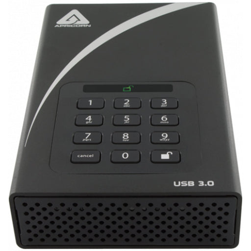 EAN 708326914505 - Apricorn Aegis Padlock DT disco duro externo 12 TB USB Tipo B 2.0/3.2 Gen 1 (3.1 Gen 1) Negro imagen 2