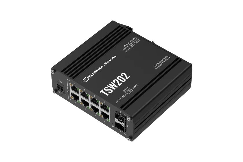 EAN 4779051840281 - Teltonika TSW202 Gestionado L2 Gigabit Ethernet (10/100/1000) Energía sobre Ethernet (PoE) Aluminio, Azul imagen 2