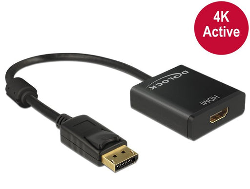 EAN 4043619626076 - DeLOCK 62607 adaptador de cable de vídeo 0,2 m DisplayPort HDMI tipo A (Estándar) Negro imagen 2