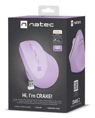 EAN 5901969445732 - NATEC Crake 2 ratón Universal mano derecha RF Wireless + Bluetooth Óptico 2400 DPI imagen 11
