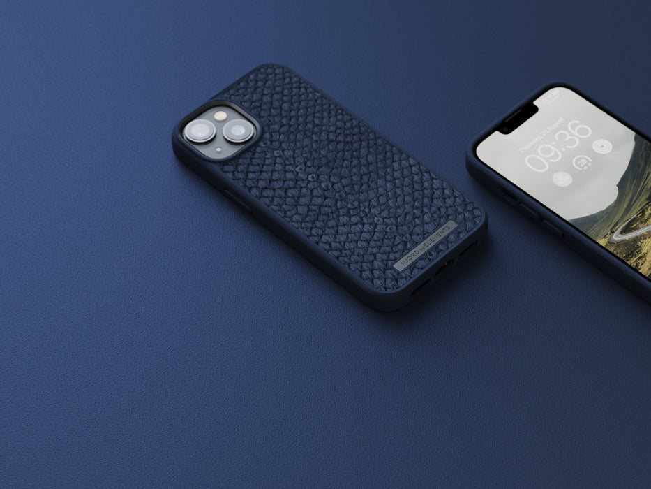 EAN 8720574620559 - Njord byELEMENTS Salmon Leather Magsafe funda para teléfono móvil 15,5 cm (6.1") Azul imagen 20