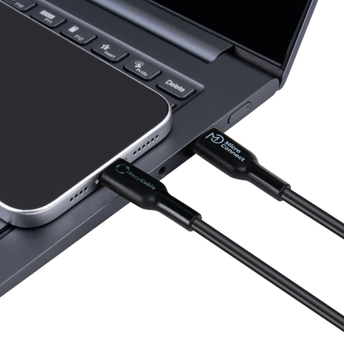 EAN 5715063597460 - Microconnect ECO-USB3.1CL2 cable de conector Lightning 2 m Negro imagen 4