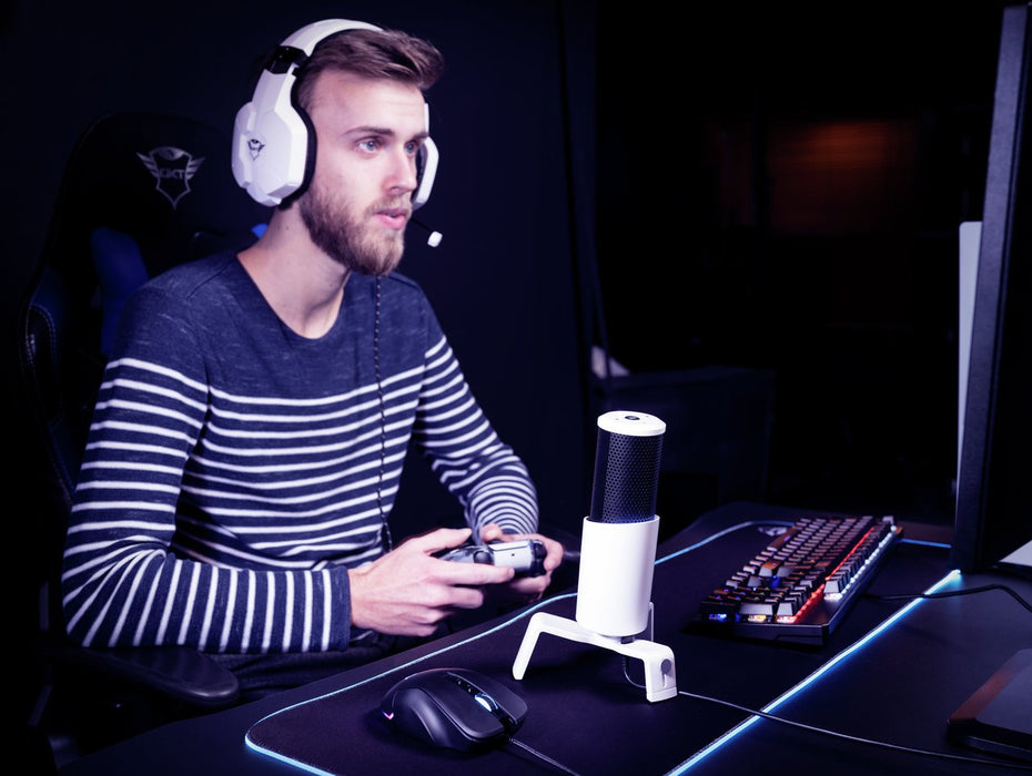 EAN 8713439242577 - Trust GXT 258W Fyru USB 4-in-1 Streaming Negro, Blanco imagen 9