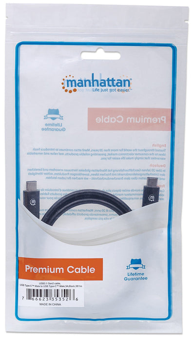 EAN 0766623353526 - Manhattan 353526 cable USB USB 3.2 Gen 2 (3.1 Gen 2) 1 m USB C Negro imagen 5