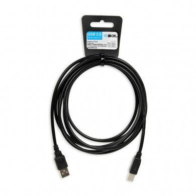EAN 5901443052586 - iBox IKU2D cable USB USB 2.0 3 m USB A USB B Negro imagen 2