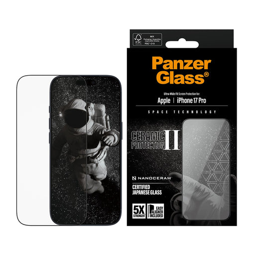 EAN 5715685026652 - PanzerGlass ® Ceramic II Screen Protector iPhone 17 Pro | Ultra-Wide Fit w. EasyAligner Protector de pant imagen 2