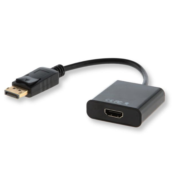 EAN 5901986040484 - Savio CL-55 adaptador de cable de vídeo 0,2 m DisplayPort HDMI tipo A (Estándar) Negro imagen 1